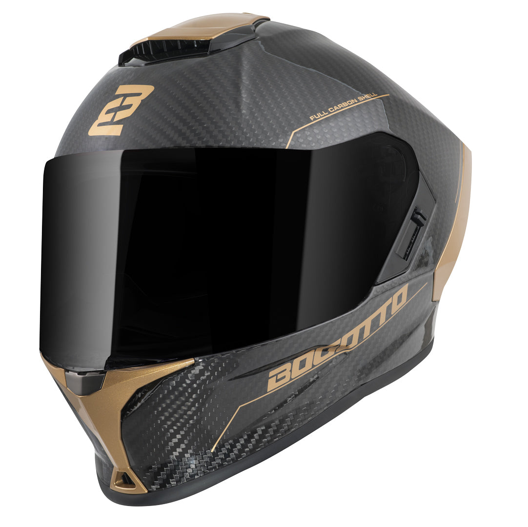 Bogotto Phantom Combo Carbon Zwart Wit Blauw Integraalhelm Bogotto Phantom Combo Carbon Zwart Wit Blauw Integraalhelm