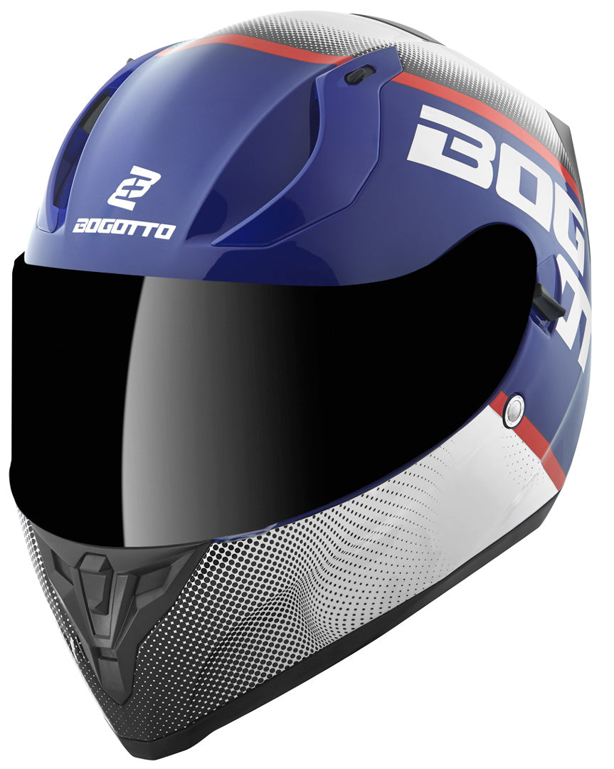 Bogotto V128 BG-X Helmet#color_blue-white