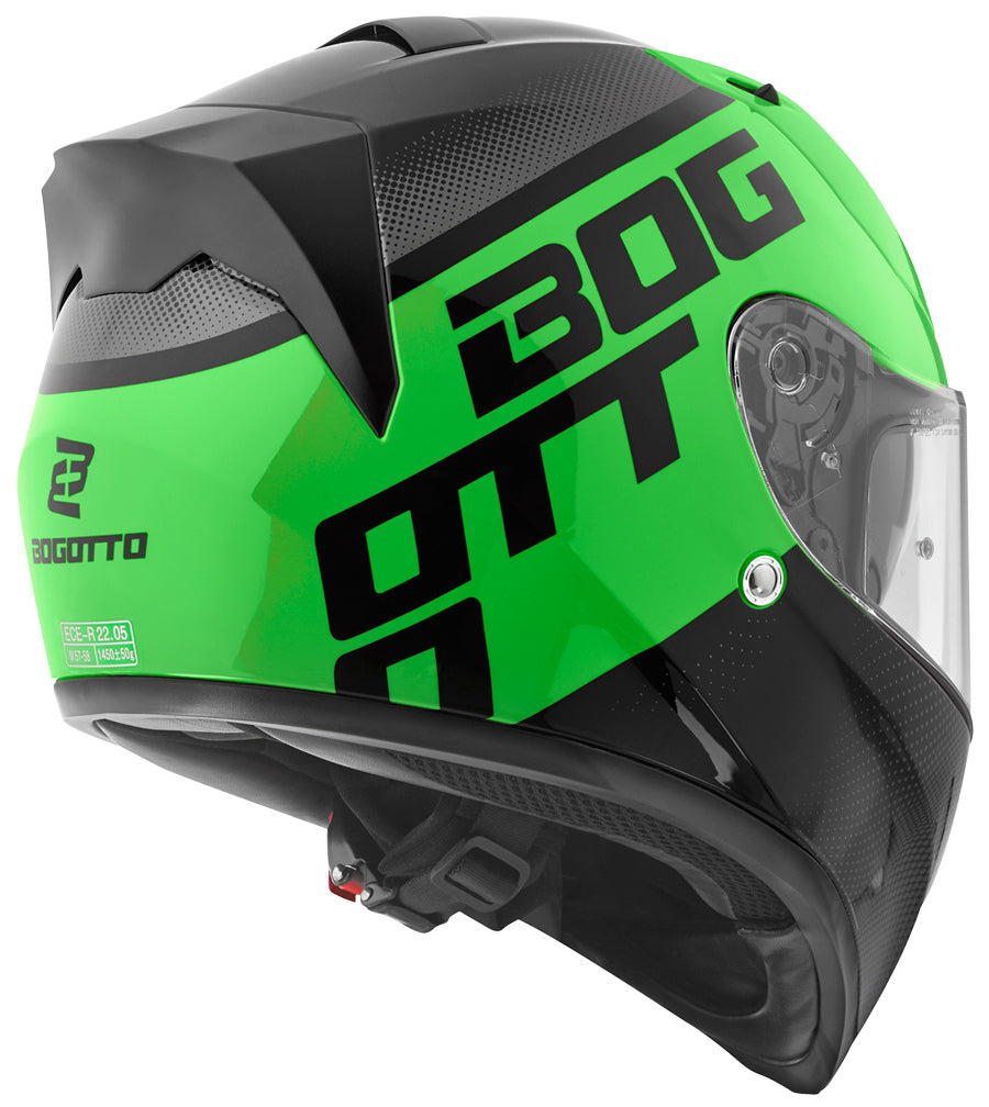 Bogotto V128 BG-X Helmet#color_black-green