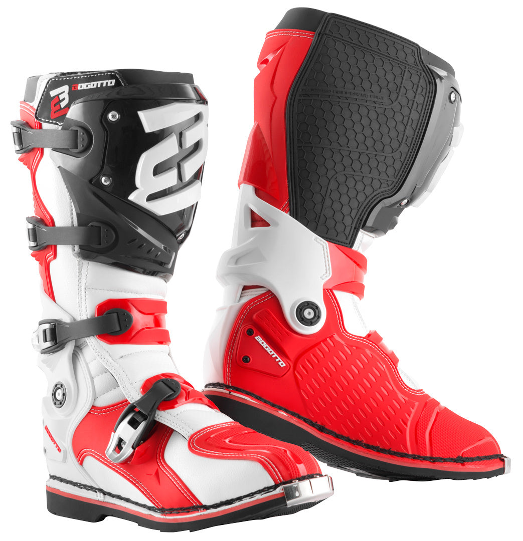 Bogotto MX-7 S Motocross Boots#color_red-black-white