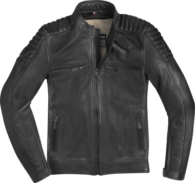Bogotto Frisco Motorcycle Leather Jacket#color_black