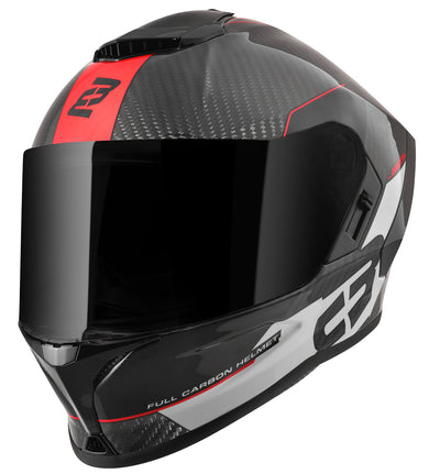 Bogotto Phantom Combo Carbon Helmet#color_black-red-white