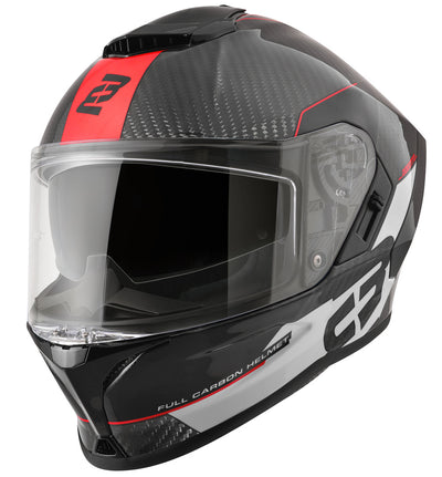 Bogotto Phantom Combo Carbon Helmet#color_black-red-white