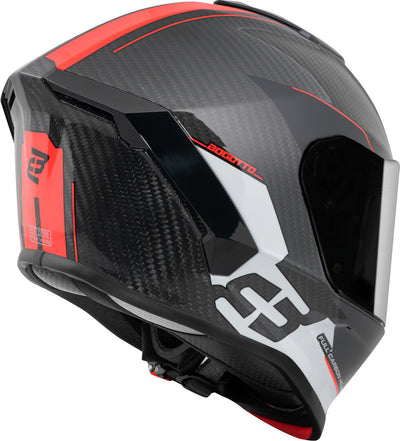 Bogotto Phantom Combo Carbon Helmet#color_black-red-white