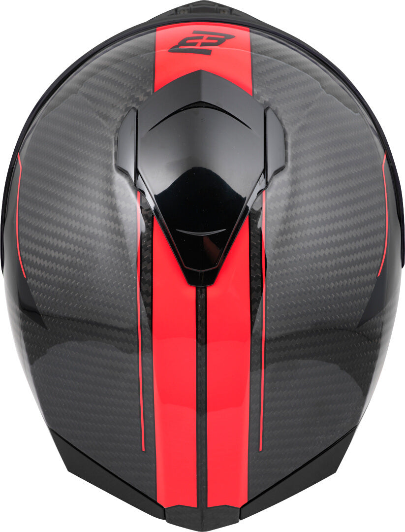 Bogotto Phantom Carbon Combo Helmet#color_black-red-white