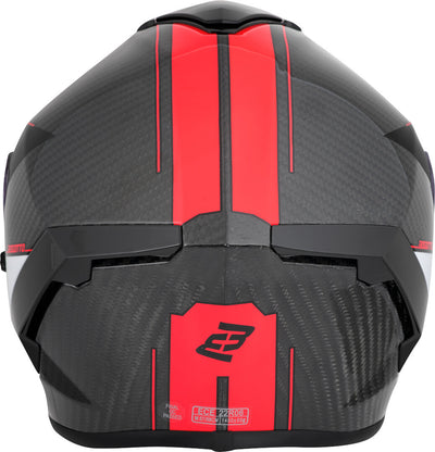 Bogotto Phantom Carbon Combo Helmet#color_black-red-white