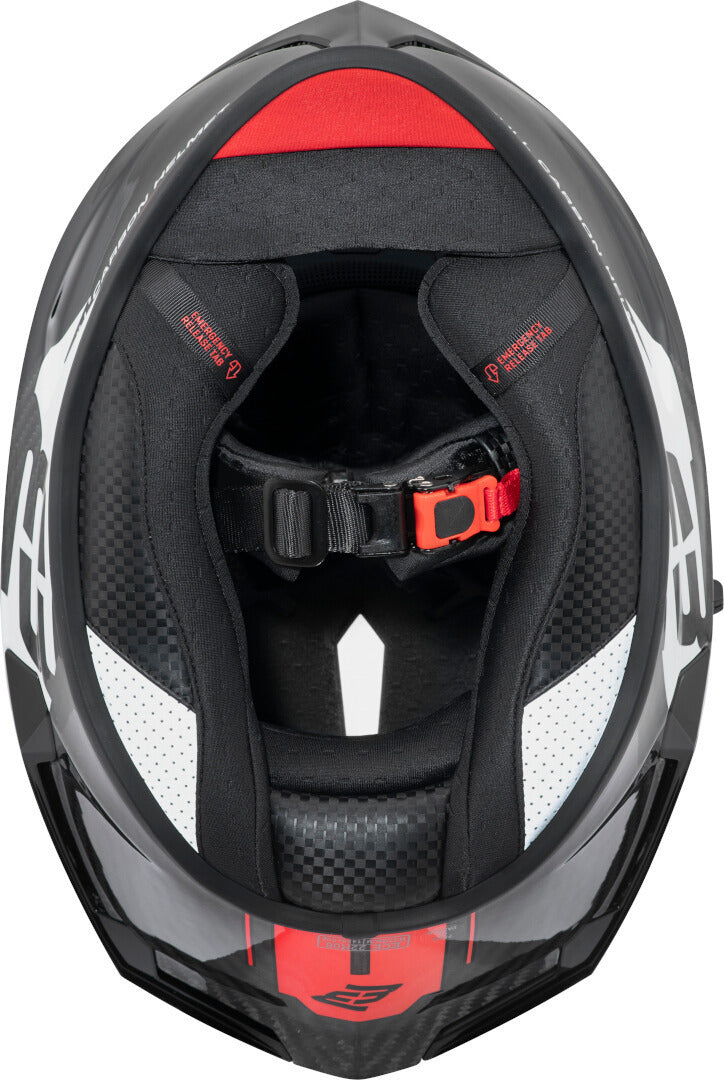 Bogotto Phantom Combo Carbon Helmet#color_black-red-white