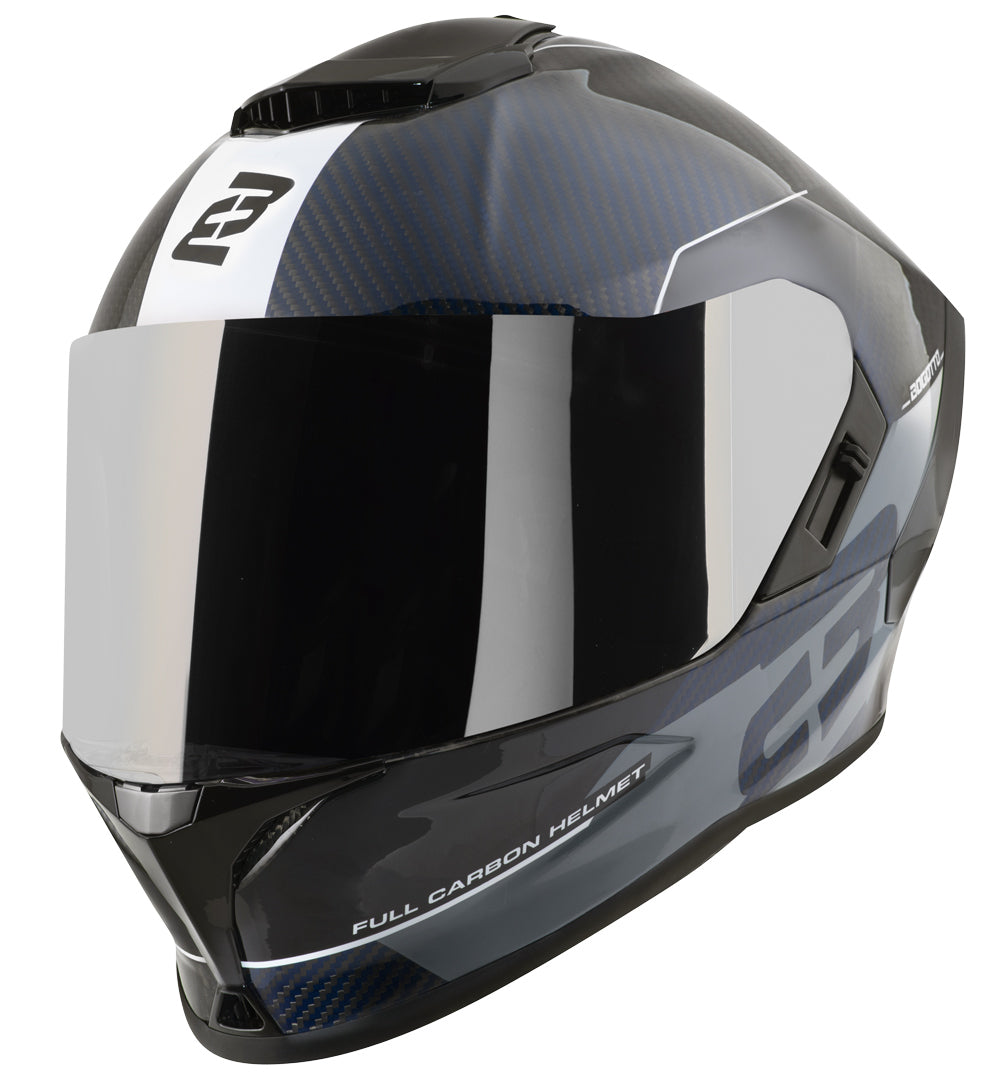 Bogotto Phantom Carbon Combo Helmet#color_blue-black-white