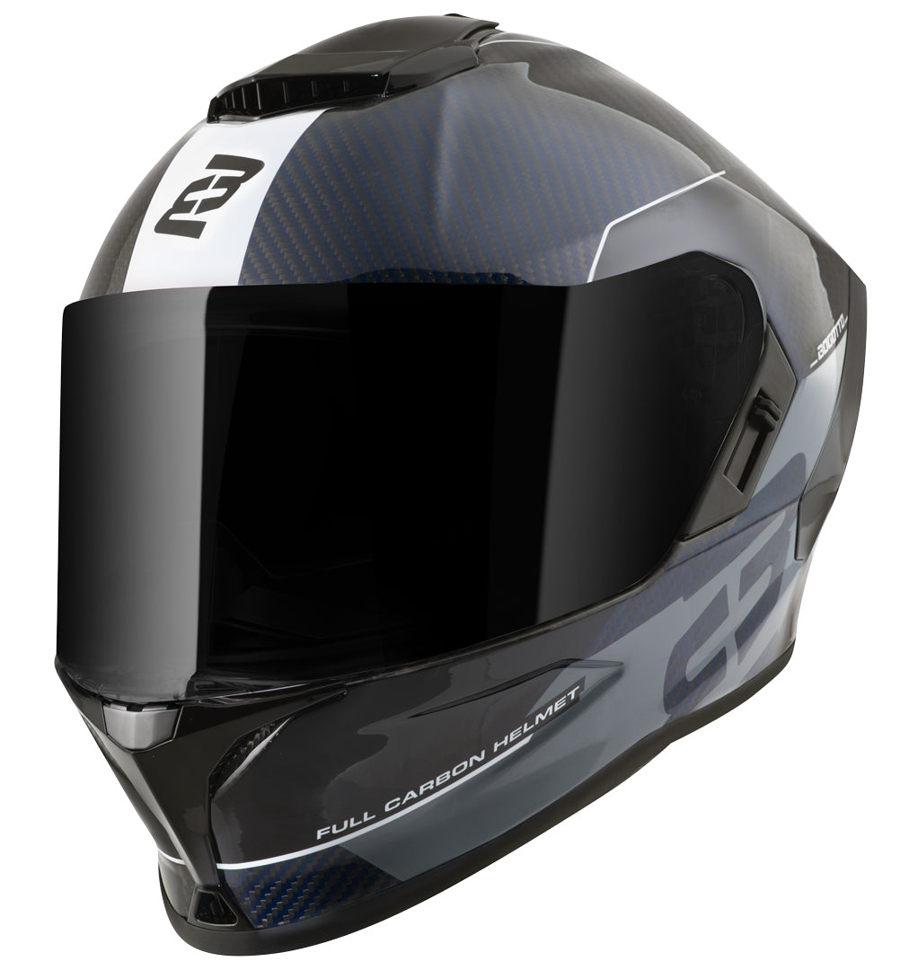 Bogotto Phantom Combo Carbon Helmet#color_blue-black-white