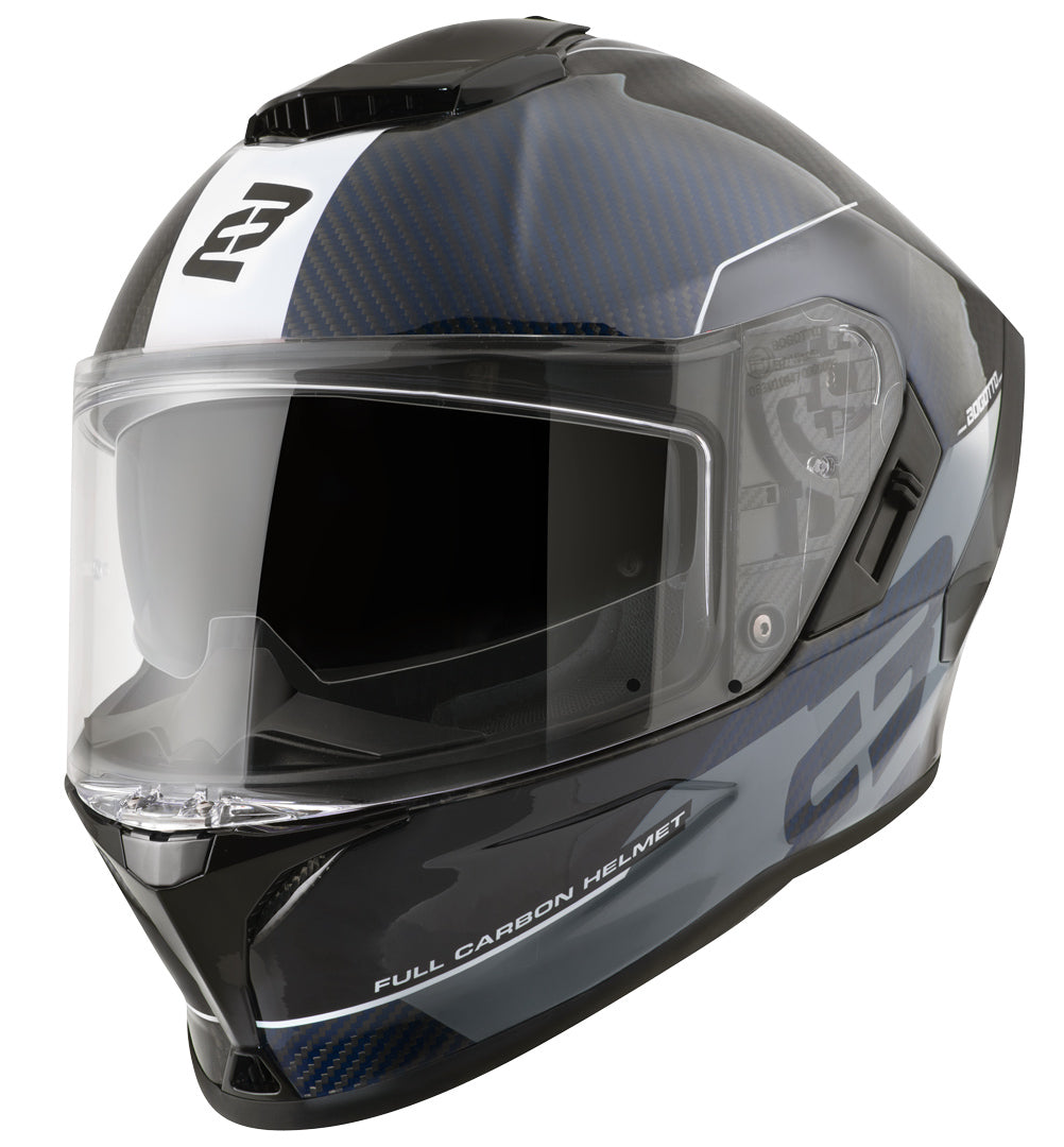 Bogotto Phantom Carbon Combo Helmet#color_blue-black-white