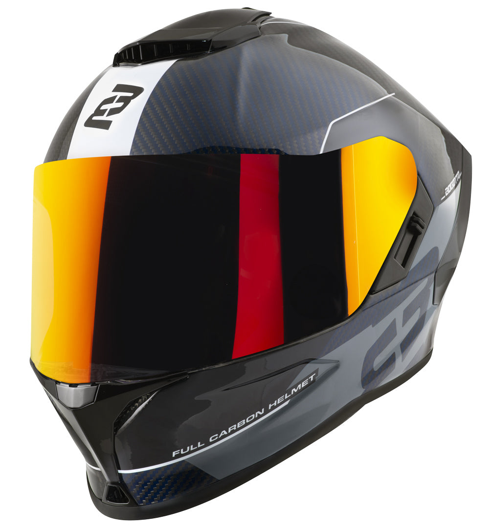 Bogotto Phantom Carbon Combo Helmet#color_blue-black-white