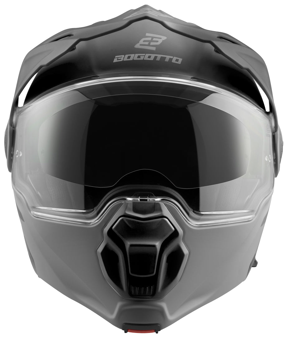 Bogotto FG-102 Fiberglass Flip-Up Helmet#color_black-matt