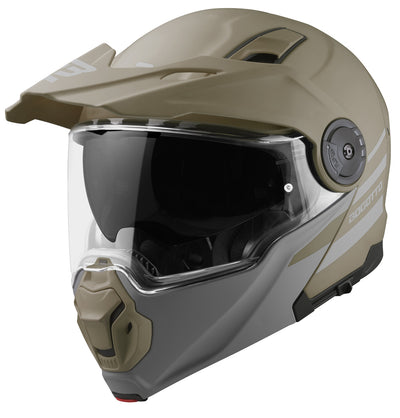 Bogotto FG-102 Fiberglass Flip-Up Helmet#color_brown-matt