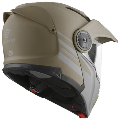 Bogotto FG-102 Fiberglass Flip-Up Helmet#color_brown-matt