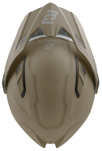 Bogotto FG-102 Fiberglass Flip-Up Helmet#color_brown-matt