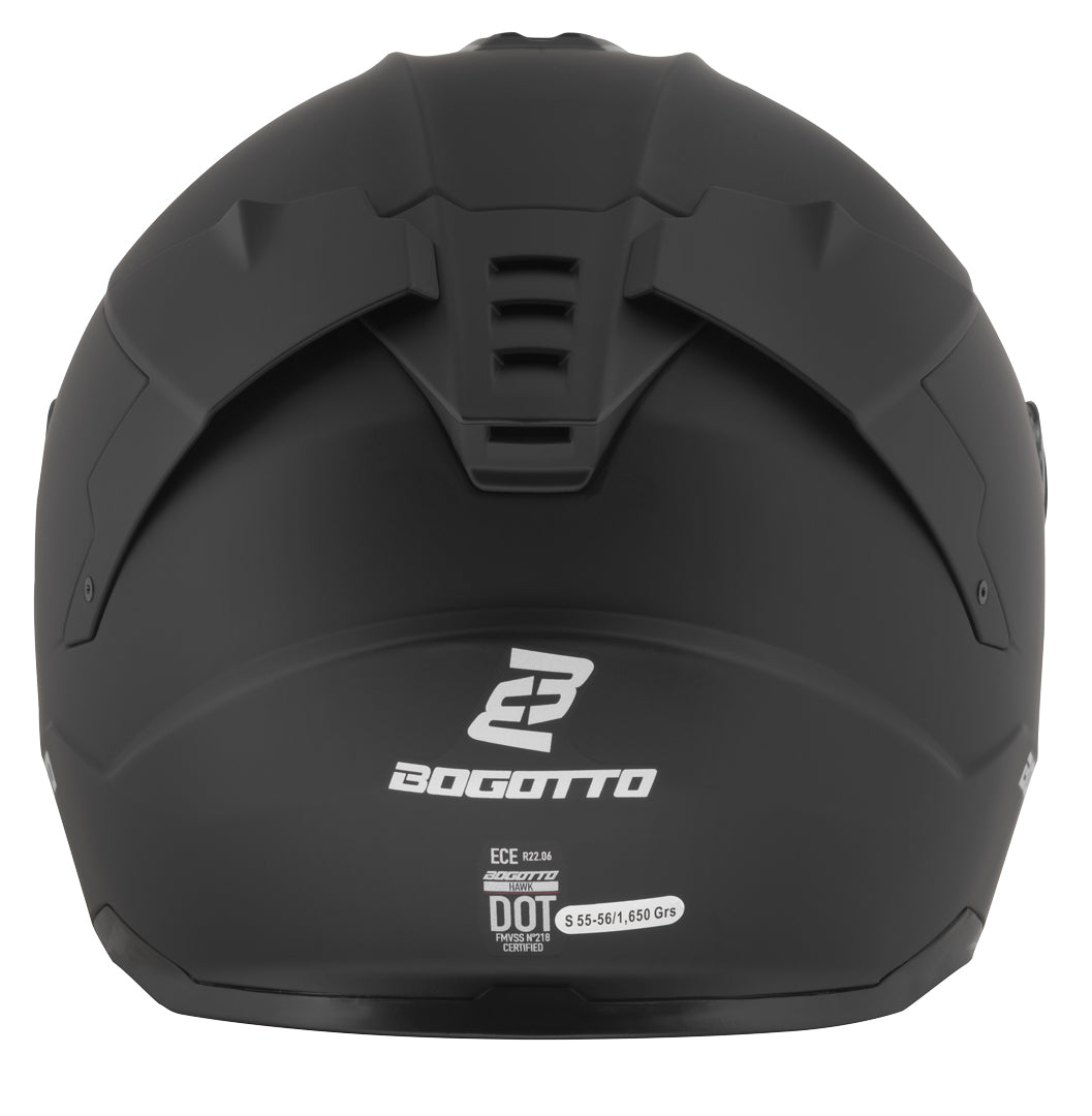 Bogotto FF122 SVK Solid Helmet#color_black-matt