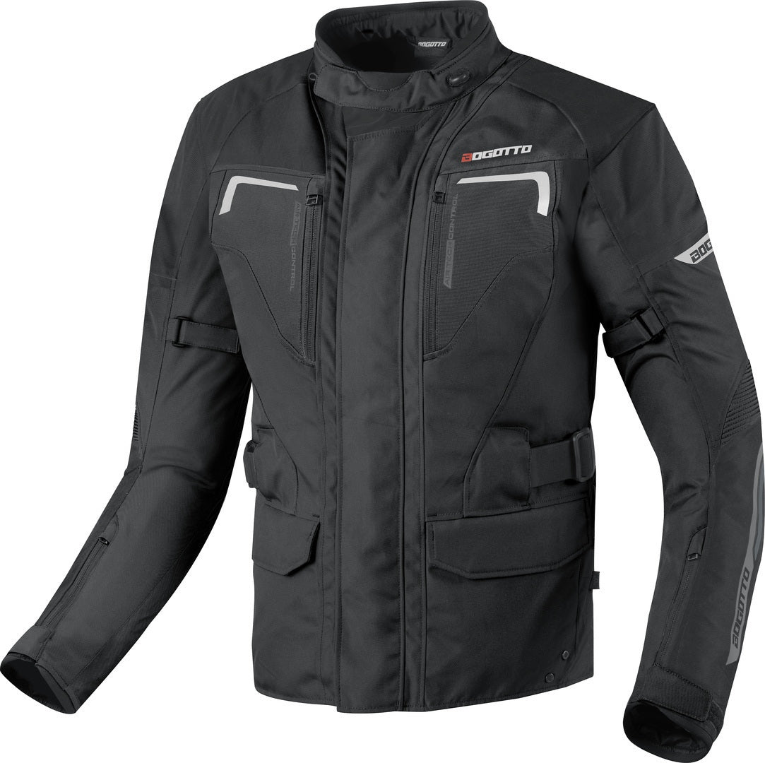 Bogotto Aveno waterproof 3in1 waterproof Motorcycle Textile Jacket#color_black