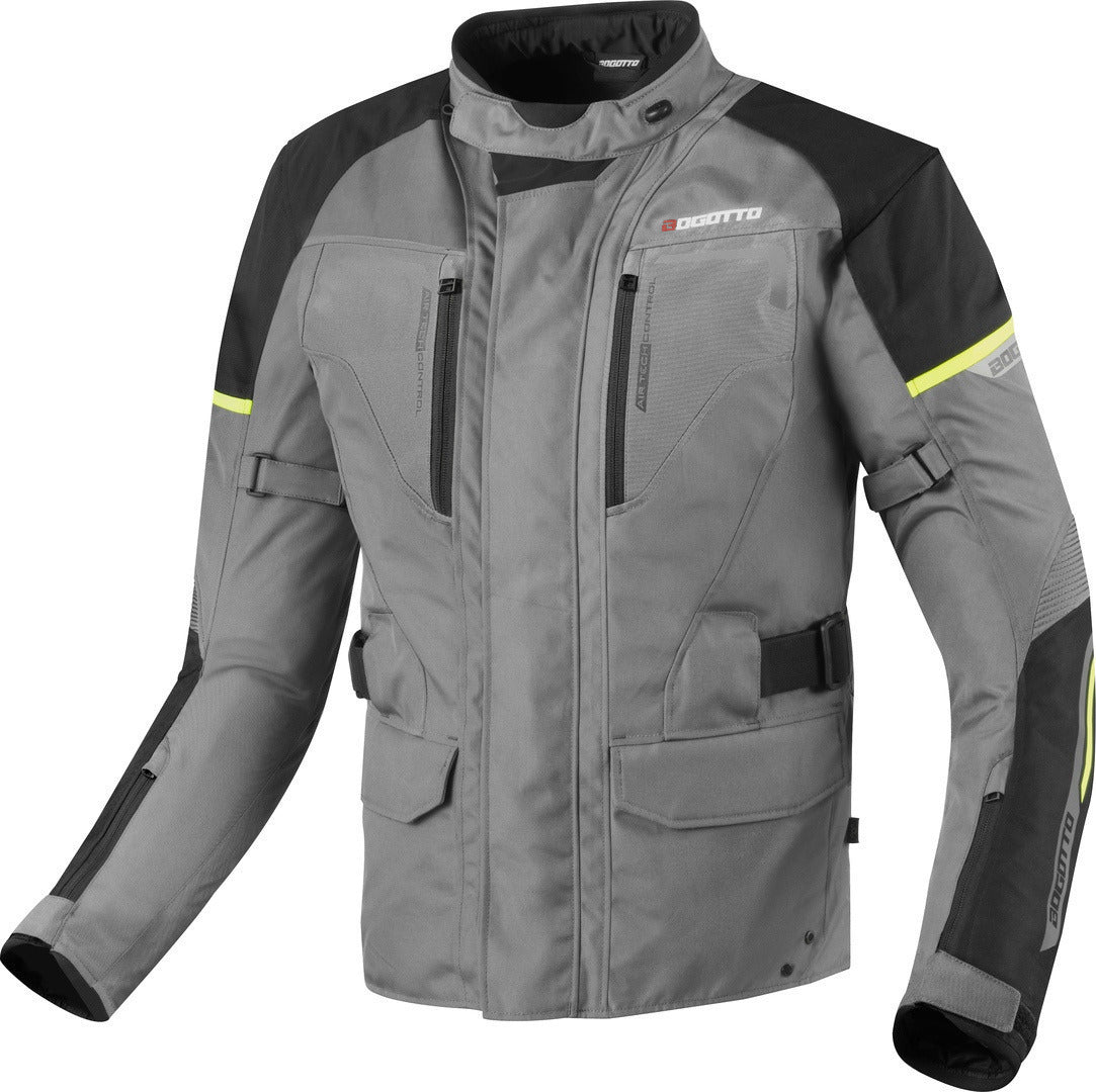 Bogotto Aveno waterproof 3in1 waterproof Motorcycle Textile Jacket#color_titanium