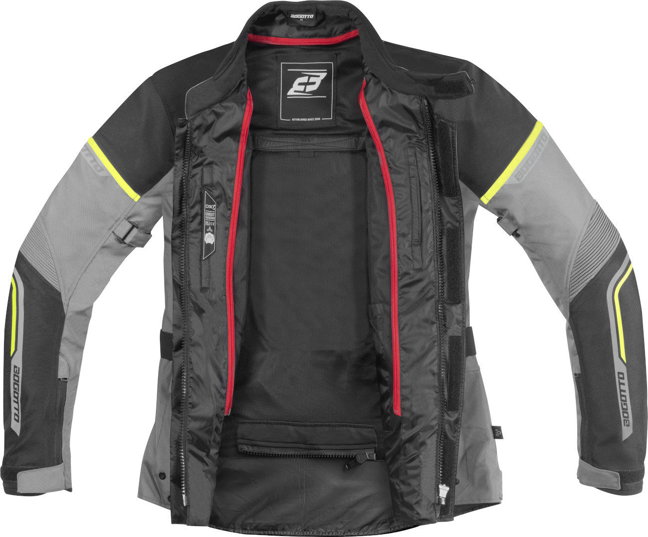 Bogotto Aveno waterproof 3in1 waterproof Motorcycle Textile Jacket#color_black