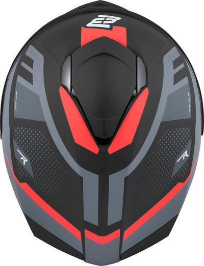 Bogotto Phantom Fiberglass Codex Helmet#color_black-grey-red