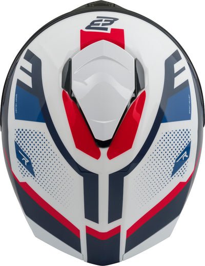 Bogotto Phantom Codex Fiberglass Helmet#color_white-blue-red