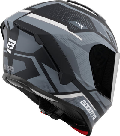 Bogotto Phantom Codex Fiberglass Helmet#color_black-grey-white