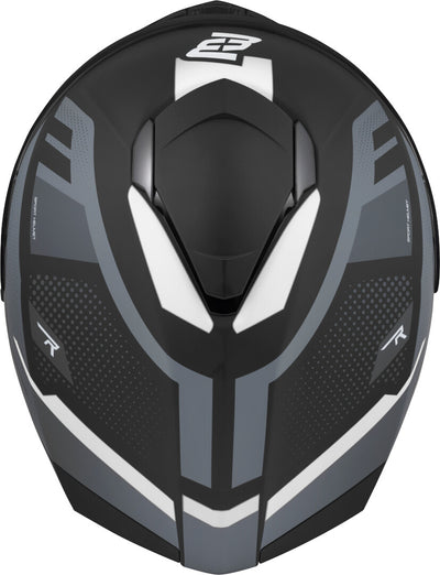 Bogotto Phantom Fiberglass Codex Helmet#color_black-grey-white