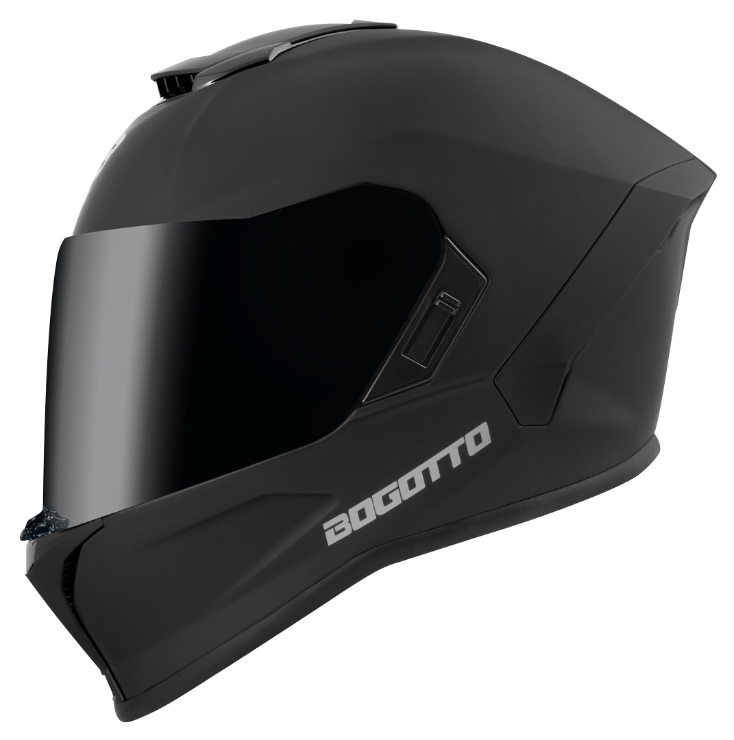 Bogotto Phantom Fiberglass Helmet#color_black-matt