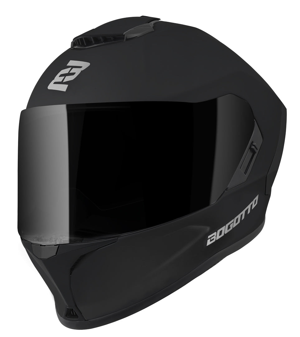 Bogotto Phantom Fiberglass Helmet#color_black-matt