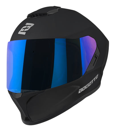 Bogotto Phantom Fiberglass Helmet#color_black-matt