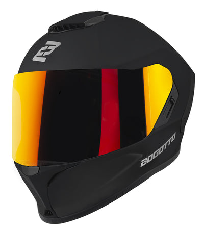 Bogotto Phantom Fiberglass Helmet#color_black-matt