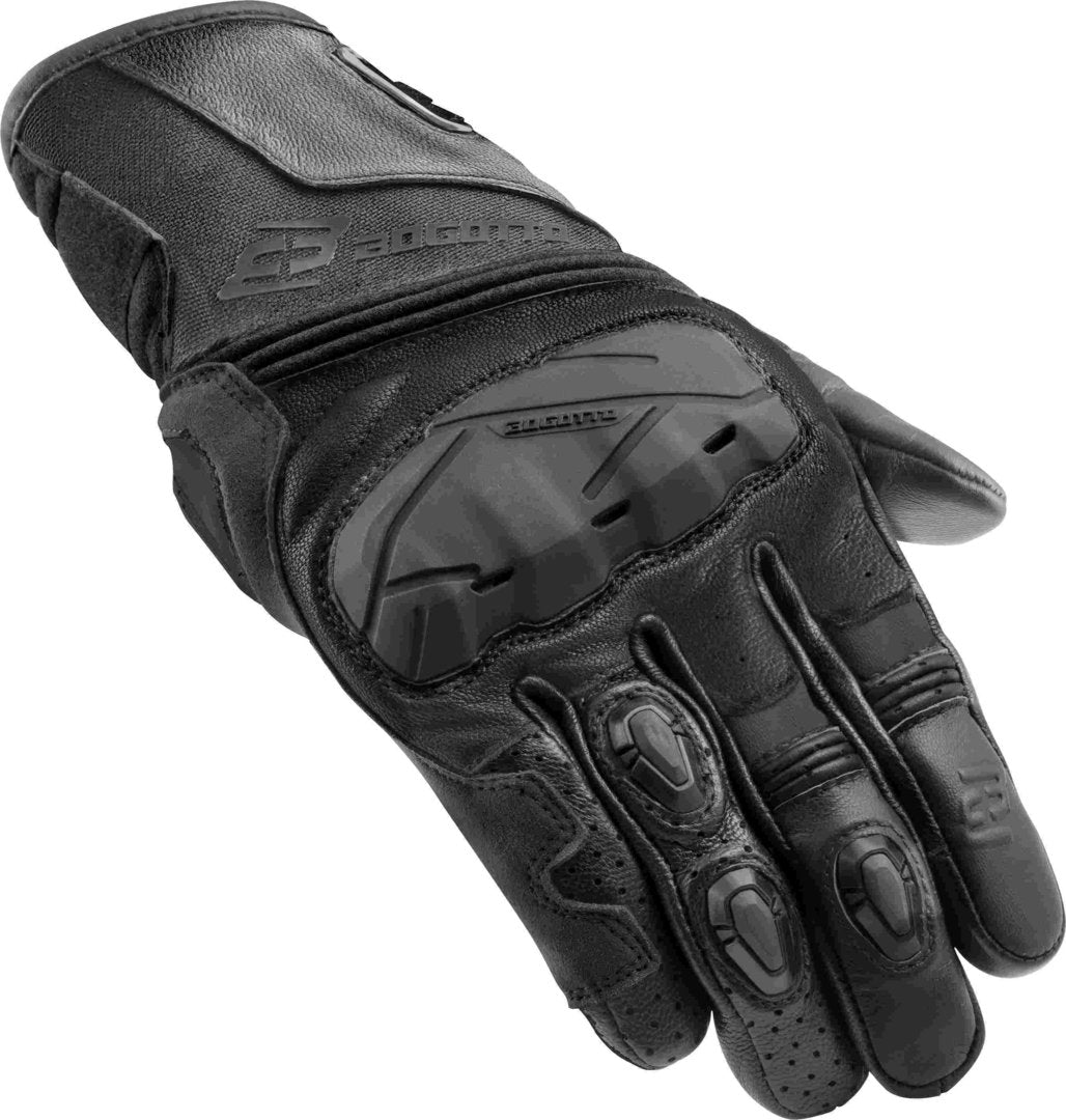 Bogotto Zello perforated Motorcycle Gloves#color_black