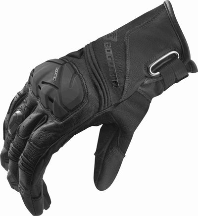 Bogotto Zello perforated Motorcycle Gloves#color_black