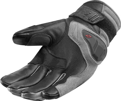 Bogotto Zello perforated Motorcycle Gloves#color_black-grey-red