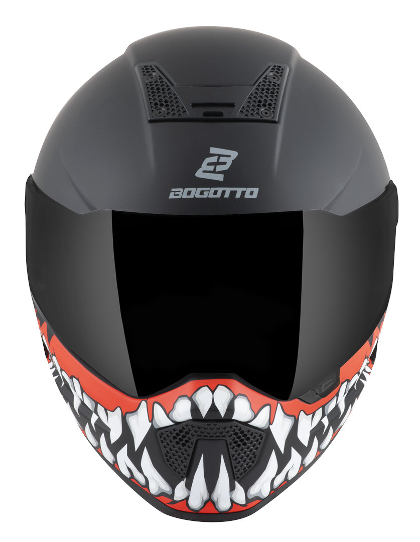Bogotto Rapto Jaws Helmet#color_black-red-matt