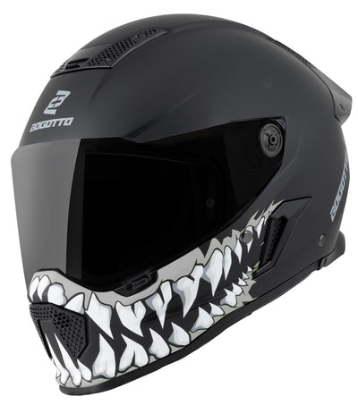 Bogotto Rapto Jaws Helmet#color_black-grey-matt