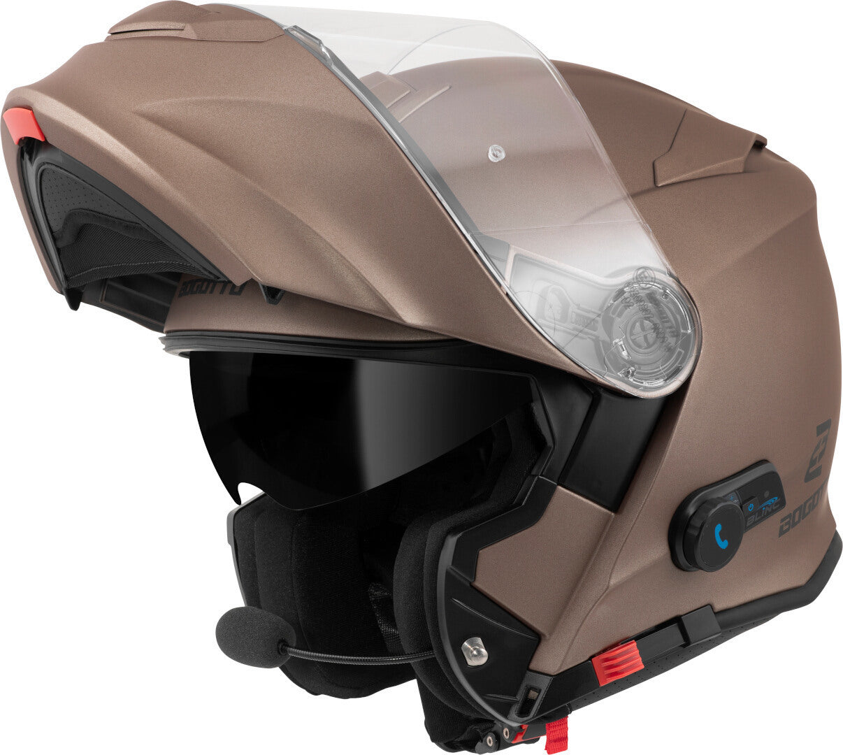 Bogotto H271 BT Bluetooth Helmet#color_brown-matt