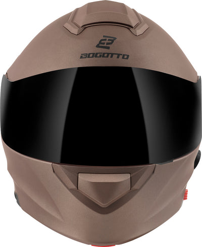 Bogotto H271 BT Bluetooth Helmet#color_brown-matt