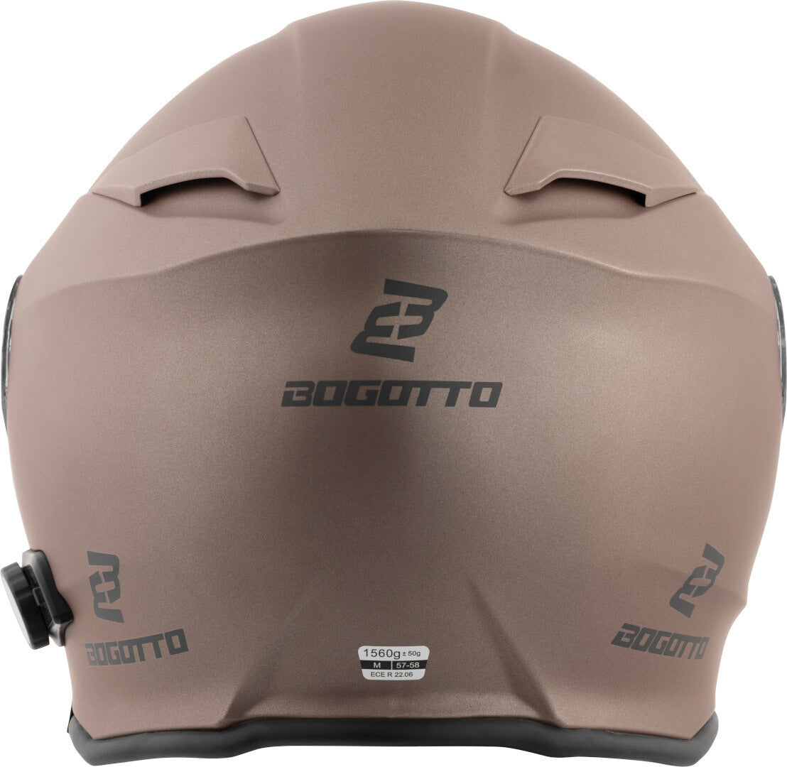 Bogotto H271 BT Bluetooth Helmet#color_brown-matt