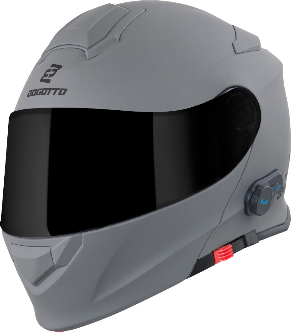 Bogotto H271 BT Bluetooth Helmet#color_grey-matt