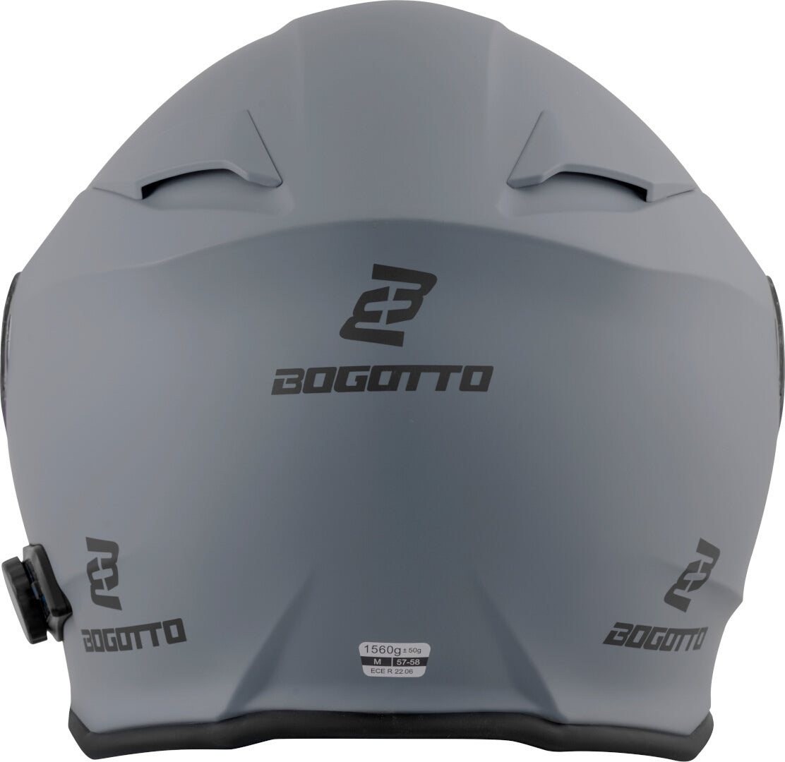 Bogotto H271 BT Bluetooth Helmet#color_grey-matt