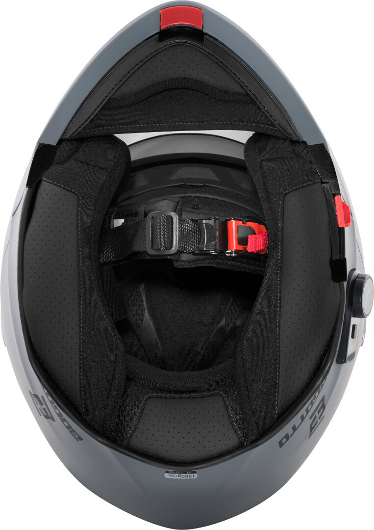 Bogotto H271 BT Bluetooth Helmet#color_grey-matt