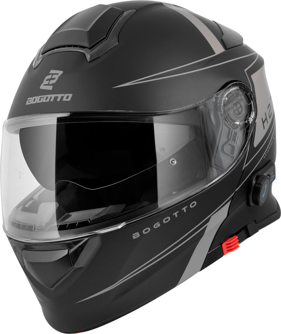 Bogotto H271 Taog Bluetooth Helmet#color_black-matt-grey