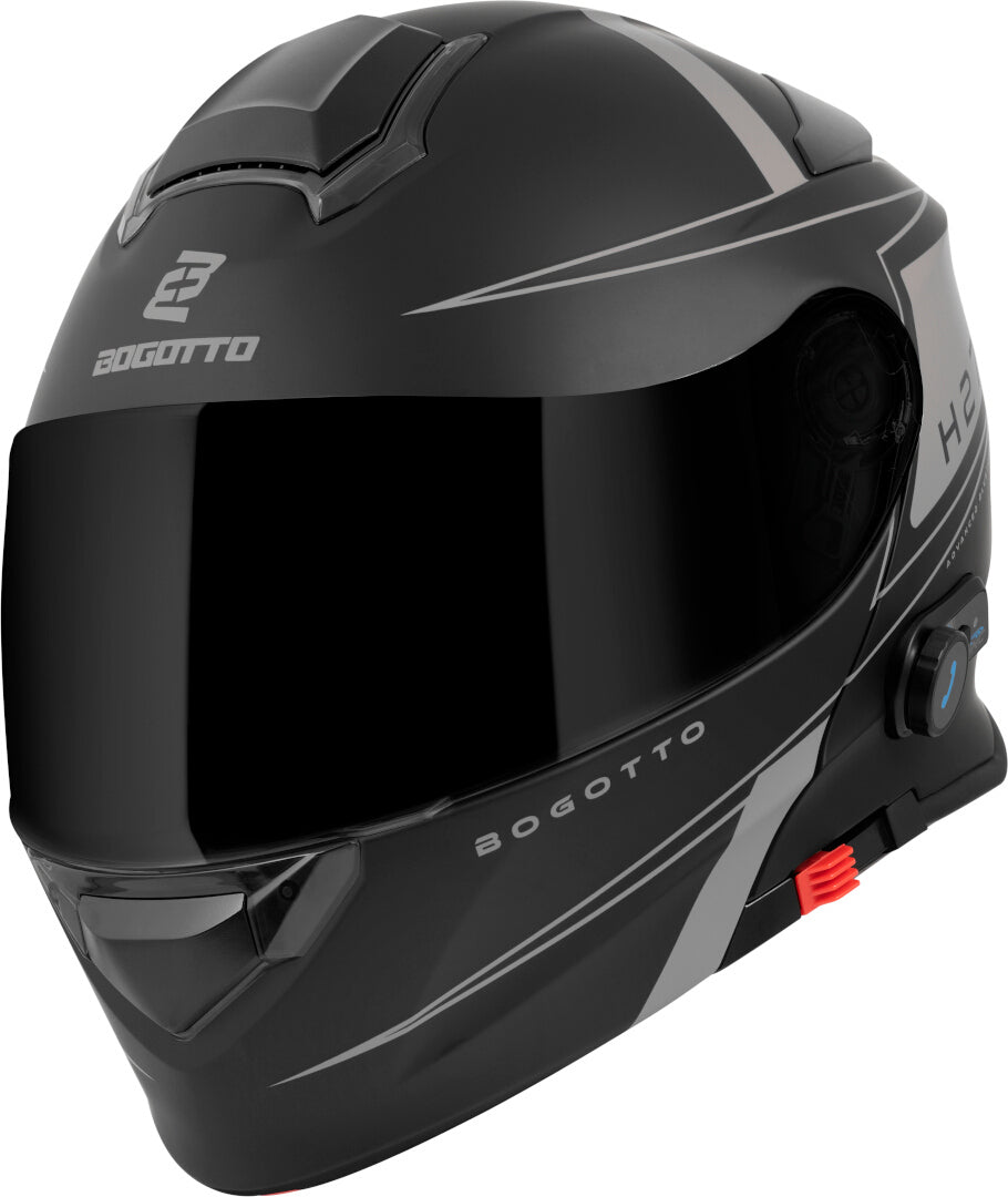 Bogotto H271 Taog Bluetooth Helmet#color_black-matt-grey