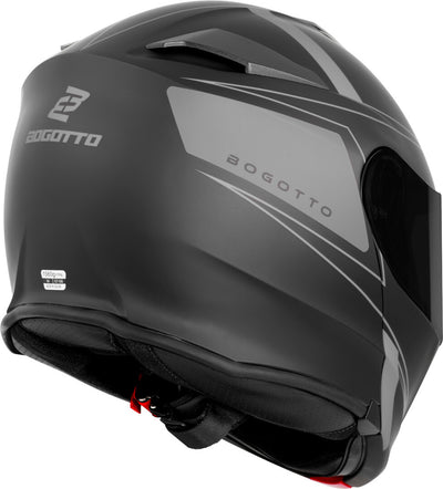 Bogotto H271 Taog Bluetooth Helmet#color_black-matt-grey