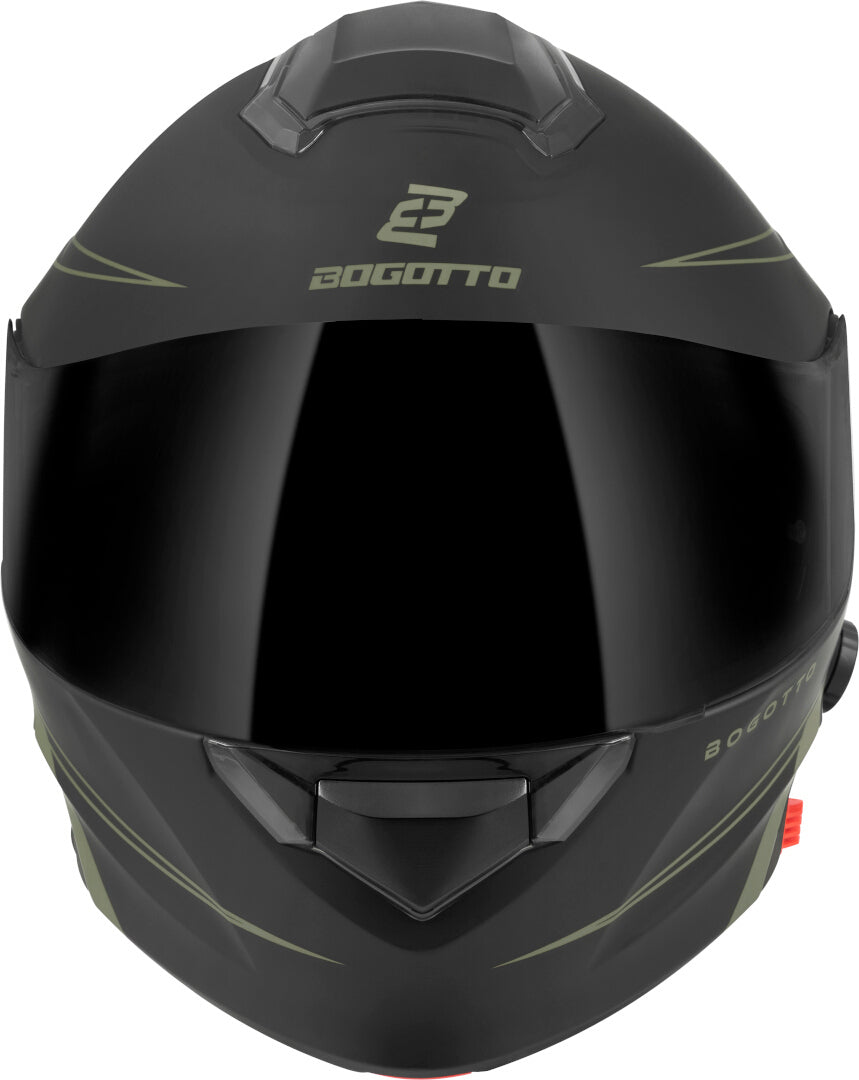 Bogotto H271 Taog Bluetooth Helmet#color_black-matt-green