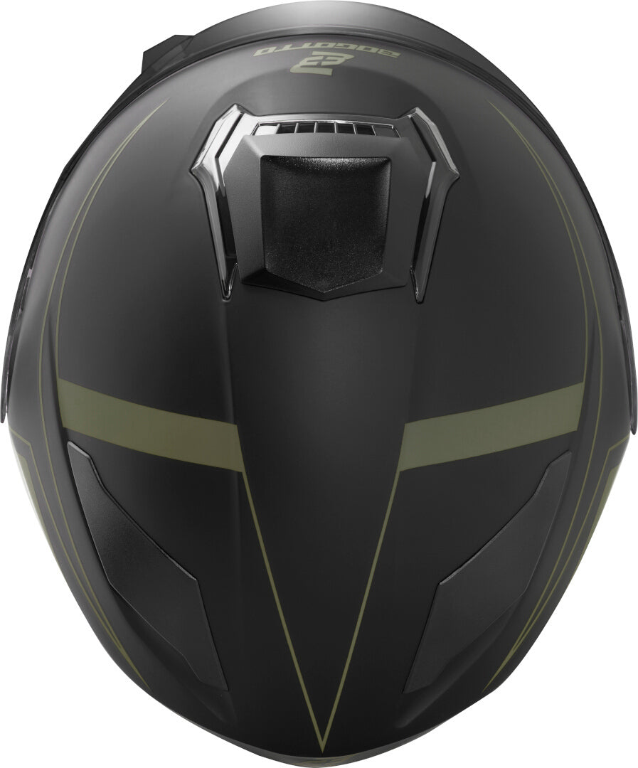 Bogotto H271 Taog Bluetooth Helmet#color_black-matt-green