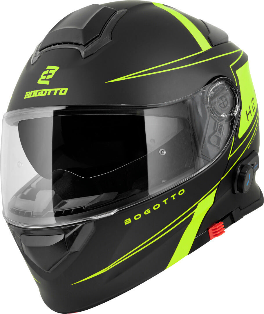 Bogotto H271 Taog Bluetooth Helmet#color_black-matt-yellow