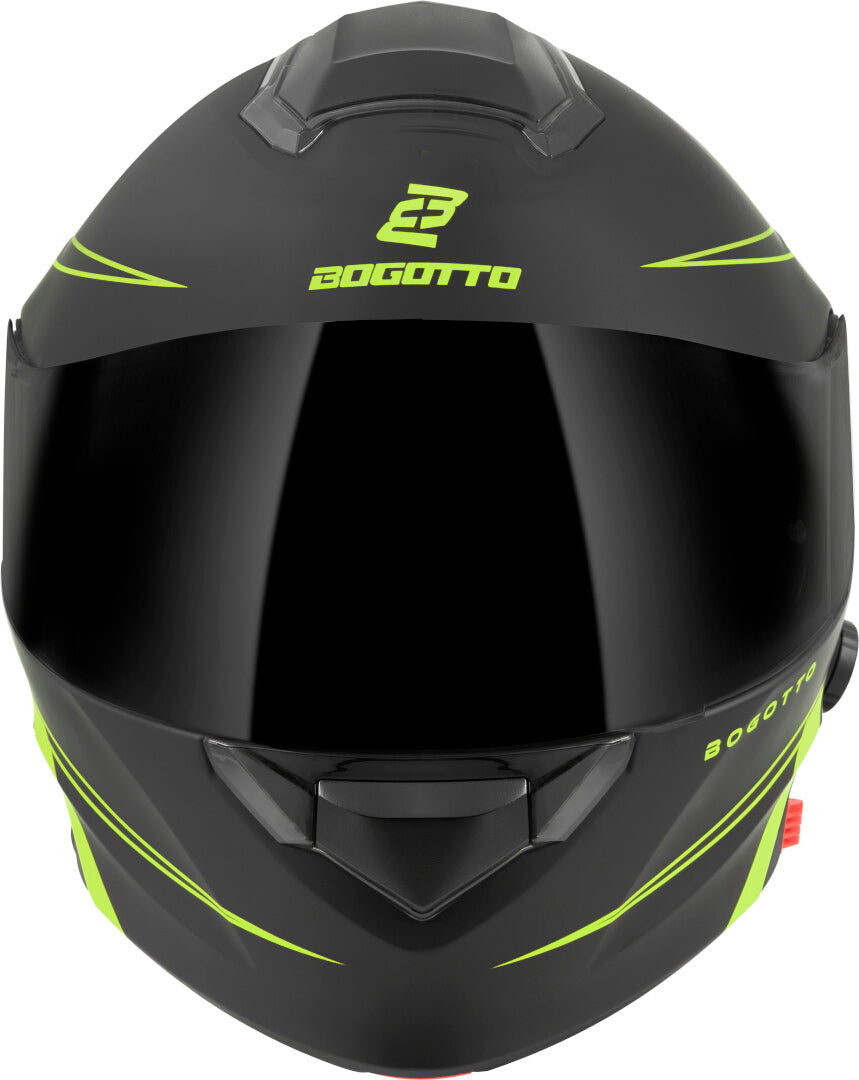 Bogotto H271 Taog Bluetooth Helmet#color_black-matt-yellow