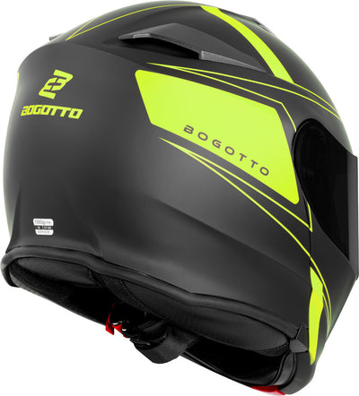 Bogotto H271 Taog Bluetooth Helmet#color_black-matt-yellow